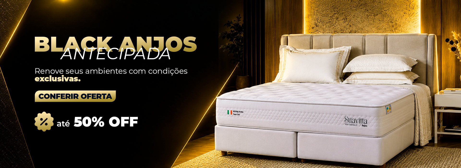 Black Anjos Antecipada: renove seus ambientes com condições exclusivas e até 50% OFF. Confira a oferta pelo WhatsApp.